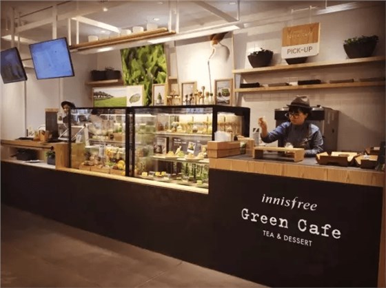 韓國(guó)化妝品牌悅詩(shī)風(fēng)吟innisfree：健康茶飲、甜點(diǎn)、咖啡
