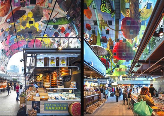 荷蘭鹿特丹Markthal:全球最美“藝術”天幕 荷蘭鹿特丹Markthal:全球最美“藝術”天幕
