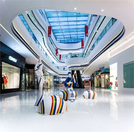 南昌萬達茂:古樸又時尚“青花瓷”中庭天幕 南昌萬達茂:古樸又時尚“青花瓷”中庭天幕