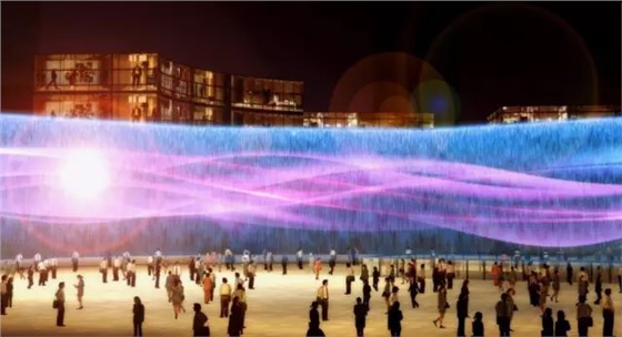 水墻瀑布效果圖 水墻瀑布效果圖