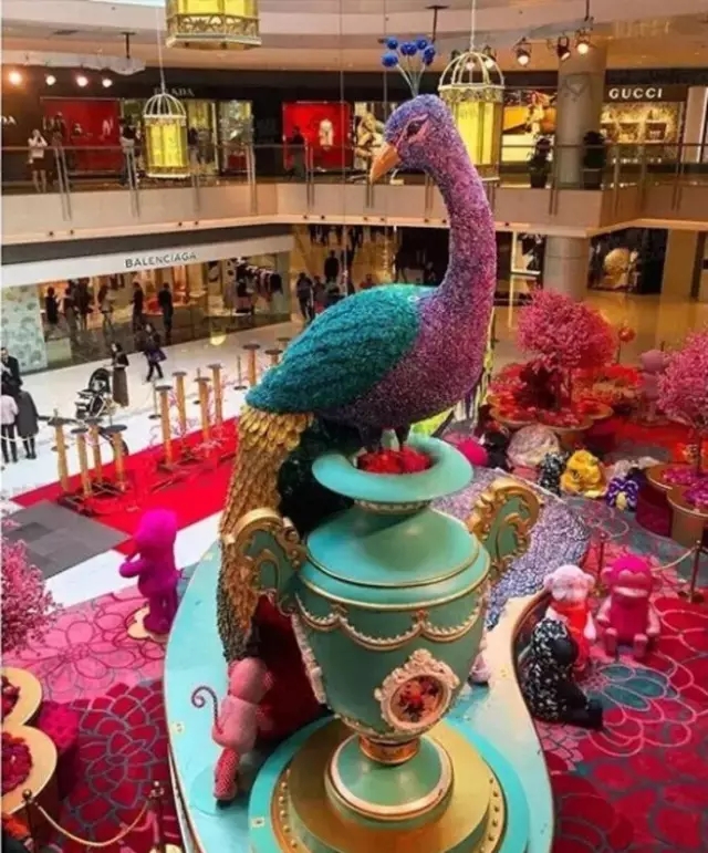 披著法式彩繡的中國(guó)孔雀