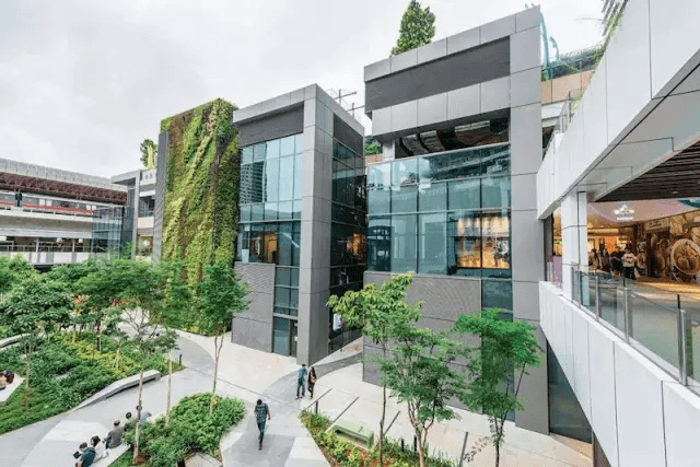 新加坡西城購(gòu)物中心：超愛(ài)綠化墻，大規(guī)模運(yùn)用