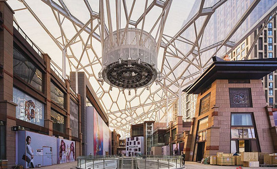 西安老城根G-Park：15000㎡水立方膜結(jié)構(gòu)街區(qū)天幕