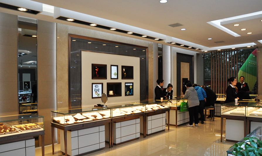 愉悅珠寶店營業(yè)空間一層實景