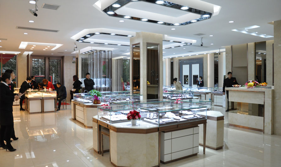 愉悅珠寶店營業(yè)空間一層實景 愉悅珠寶店營業(yè)空間一層實景